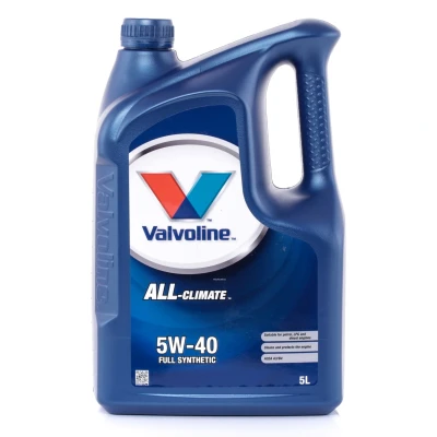 Billede af Valvoline All Climate 5W 40 5l Motorolie 872281 SAAB: 9 3 Sedan, OPEL: Astra G CC, MERCEDES BENZ: CLK Cabriolet