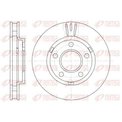 Billede af REMSA 6581.10 Bremseskiver foraksel 278, 278 32 5 ventileret CHEVROLET: Trans Sport