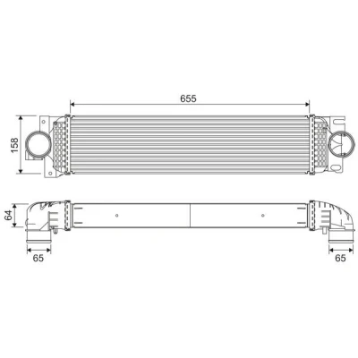 Billede af VALEO 818687 Intercooler Aluminium uden sensor FORD: Mondeo 5 Kombi