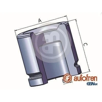 Billede af AUTOFREN SEINSA D025390 Stempel, bremsekaliper 44 foraksel ATE