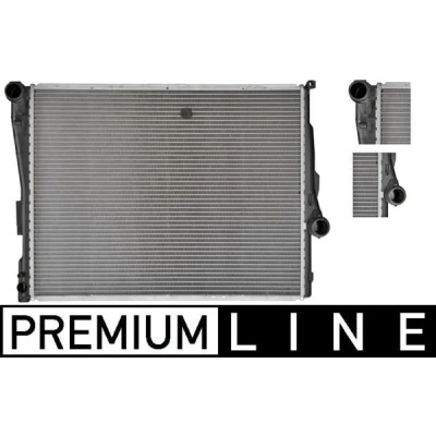 Billede af MAHLE ORIGINAL CR 456 000P Radiator til køretøjer uden klimaanlæg 580 445 32 Loddet køleripper BMW: 3 Coupe, Sedan, Cabriolet