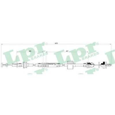 Billede af LPR C0455C Koblingskabel med manuel justering VOLKSWAGEN: Polo III Hatchback, Lupo / 3L