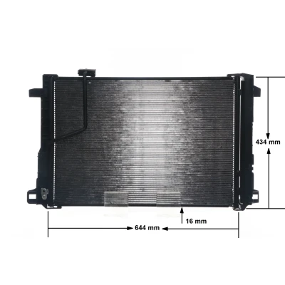 Billede af MAHLE ORIGINAL AC 786 000S Kondensator med tørrer 14 13,8 606 MERCEDES BENZ: E klasse Sedan, C T modell, modell
