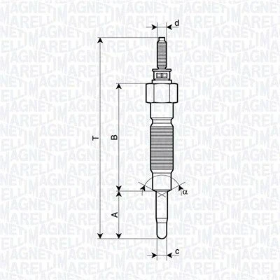 Billede af Gløderør MAGNETI MARELLI 062900132304