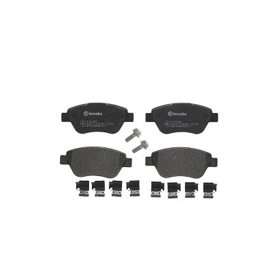 Billede af BREMBO P 23 099 Bremseklodser Ekskl. slidadvarselskontakt med bremsecaliperskruer tilbehør FIAT: 500 Hatchback, Panda II Hatchback