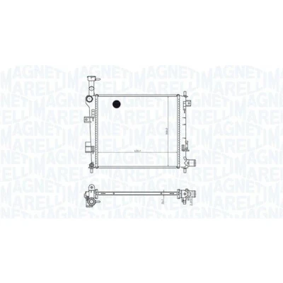 Billede af MAGNETI MARELLI 350213165400 Radiator 420 368 16 Loddet køleripper
