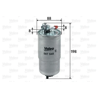 Billede af VALEO 587548 Brændstoffilter Ledningsfilter 8 SEAT: Leon I Hatchback, Toledo 2 Limousine
