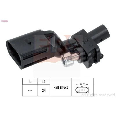 Billede af EPS 1.953.552 Impulsensor Made in Italy OE Equivalent VOLKSWAGEN: Touran I, Golf 5, SEAT: Leon II Hatchback, Altea XL, SKODA: Octavia Hatchback