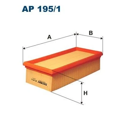 Billede af FILTRON AP 195/1 Luftfilter 61 116 250 Filterindsats MITSUBISHI: Colt 6, VI CZC Cabriolet