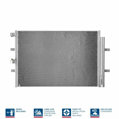 Billede af NISSENS 940330 Kondensator med tørrer Aluminium 717 R 134a FORD: Transit Custom V362 Van