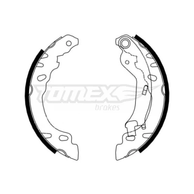 Billede af TOMEX brakes TX 21 61 Bremsebakker bagaksel 180 32 FIAT: Panda II Hatchback, 500 C Cabriolet, FORD: KA Hatchback