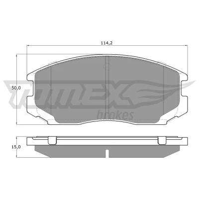 Billede af TOMEX brakes TX 12 91 Bremseklodser foraksel DAIHATSU: Extol Bus