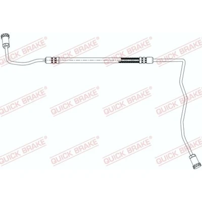 Billede af QUICK BRAKE 96.021 Bremseslange 700 M10x1 RENAULT: MEGANE 3 Grandtour, GRAND SCENIC 3,