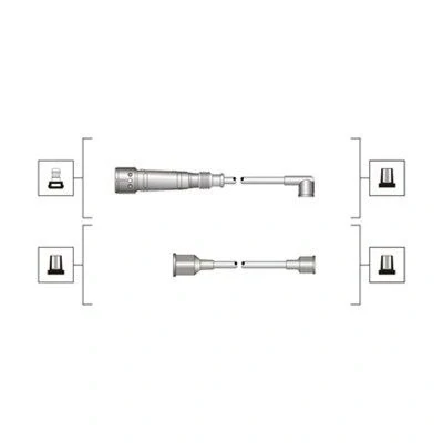 Billede af MAGNETI MARELLI 941319170011 Tændkabelsæt AUDI: Coupe B3, 100 C3 Avant, 80 B3