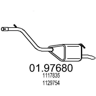 Billede af MTS 01.97680 Lydpotte 1050 FORD: MONDEO 3 Kombi
