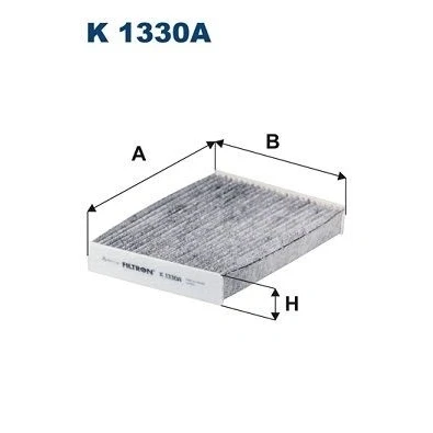 Billede af FILTRON K 1330A Kabinefilter Aktivkulfilter 250 180,5 36 DACIA: Dokker Stationcar, Lodgy, Express, NISSAN: X Trail, RENAULT: Zoe, Lodgy