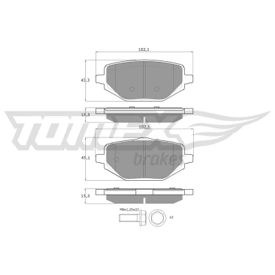 Billede af Bremseklodser TOMEX Brakes TX 60 42
