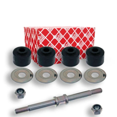 Billede af FEBI BILSTEIN 42982 Stabstag venstre foraksel, højre foraksel M8 x 1,25 med leje, møtrik, underlægskiver Stål sølv TOYOTA: Starlet V Hatchback