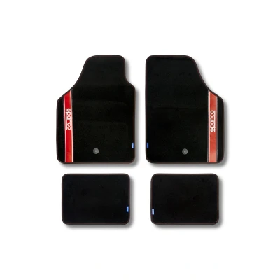 Billede af Bil gulvmåtte sæt Sparco Strada 2012 B Universal Sort/Rød (4 pcs)