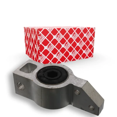 Billede af FEBI BILSTEIN 33972 Bøsning med holder højre foraksel, nede, bag Aluminium AUDI: A3 Sportback, SEAT: Leon II Hatchback