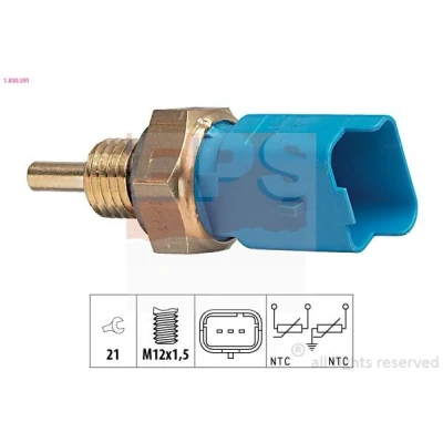 Billede af EPS 1.830.291 Kølevæsketemperatur Sensor Made in Italy OE Equivalent Blå Blå, lysblå PEUGEOT: 207 SW, Hatchback, 206 CITROËN: Saxo Hatchback
