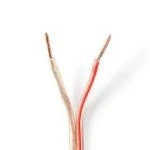 Billede af Højtaler Kabel 2x 2.50 mm² Kobber 15.0 m Runde PVC Gennemsigtig Rulle