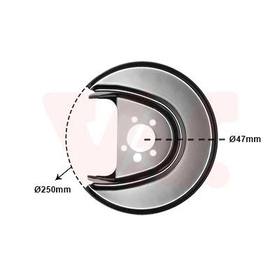 Billede af VAN WEZEL 5814373 Ankerplade Bagaksel venstre SEAT: Ibiza 4, 4 ST, Sportcoupe, VOLKSWAGEN: Polo V Hatchback, SKODA: Roomster