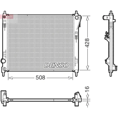 Billede af Køler, motorkøling DENSO DRM46075