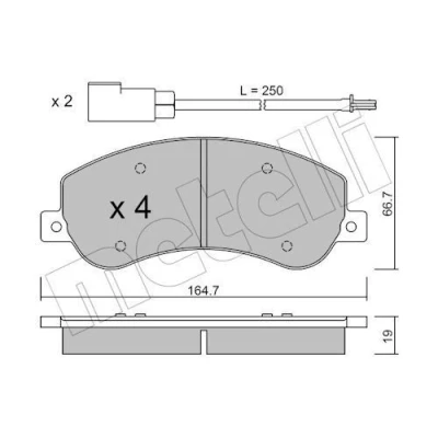 Billede af Bremseklodser METELLI 22 0680 0