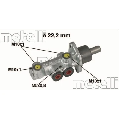 Billede af METELLI 05 0353 Bremsehovedcylinder 22,20 Støbejern
