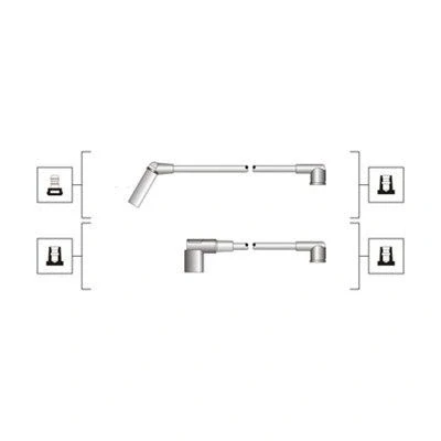 Billede af MAGNETI MARELLI 941319170117 Tændkabelsæt MITSUBISHI: COLT 1, Lancer 4 Limousine
