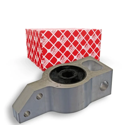 Billede af FEBI BILSTEIN 43788 Bøsning med holder venstre foraksel, nede, bag, højre foraksel Aluminium Gummimetalleje VOLKSWAGEN: Passat B7 Variant