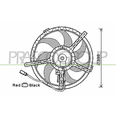Billede af PRASCO MN308F002 Køleventilator 390 187