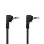 Billede af AV kabel 3.5 mm Hanstik Nikkelplateret 1.00 m Runde PVC Sort