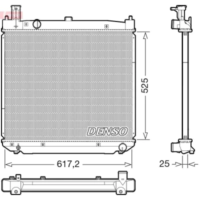 Billede af DENSO DRM50141 Radiator 525 645 25 TOYOTA: Hiace 4 Bus