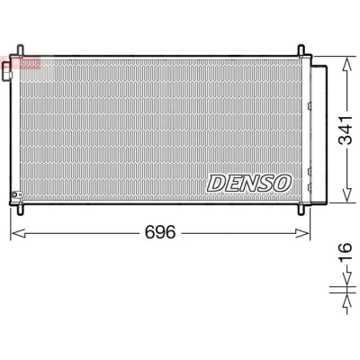 Billede af DENSO DCN50121 Kondensator med tørrer R 134a
