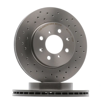Billede af BREMBO XTRA LINE 09.5509.1X Bremseskiver 262 21 4 perforeret/indv. ventileret coatet med skruer HONDA: CRX 3, Civic 6 Hatchback, 7 Limousine