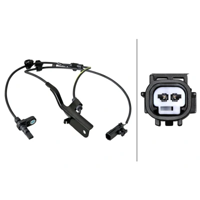 Billede af HELLA 6PU 358 217 781 ABS Sensor med klemme Hall princip 2 polet 1004mm