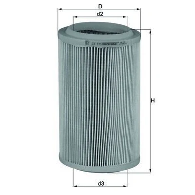 Billede af MAHLE ORIGINAL LX 915 Luftfilter 255,0 150,0 Filterindsats ALFA ROMEO: 166, FIAT: Barchetta