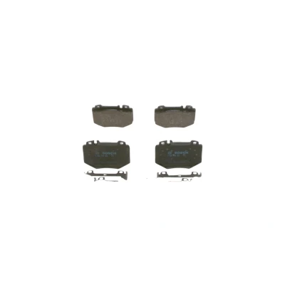 Billede af BOSCH 0 986 494 352 Bremseklodser Low Metallic med anti knirke plade, monteringsvejledning MERCEDES BENZ: S klasse Sedan