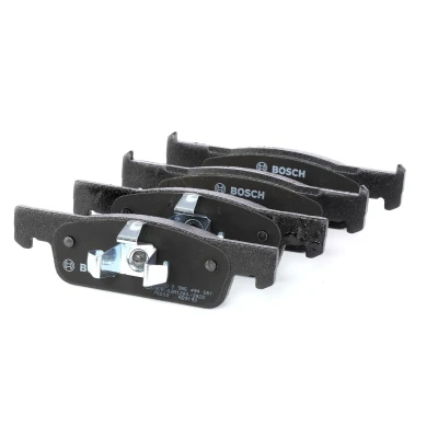 Billede af BOSCH 0 986 494 661 Bremseklodser Low Metallic med anti knirke plade, stempelklips RENAULT: Clio 4, Twingo 3, DACIA: LOGAN MCV 2