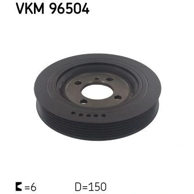 Billede af SKF VKM 96504 Remskive Krumtapaksel 150 6 HYUNDAI: Santa Fe I