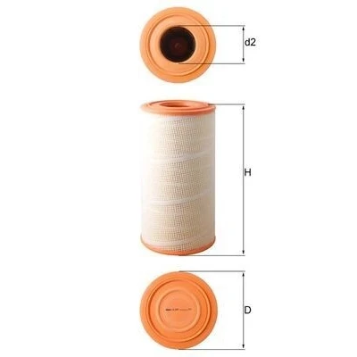 Billede af MAHLE ORIGINAL LX 619/1 Luftfilter 499,0 249,0 Filterindsats