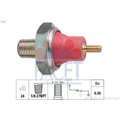 Billede af FACET 7.0031 Olietrykskontakt 1/8 27NPT 1 Made in Italy OE Equivalent