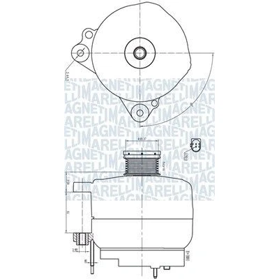 Billede af MAGNETI MARELLI 063732190010 Generator 14V 140A VOLKSWAGEN: Passat B7 Variant, Touran I, GOLF 6, AUDI: A3 Hatchback, SKODA: Superb II Stationcar