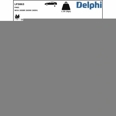 Billede af Bremseklodser DELPHI LP3863