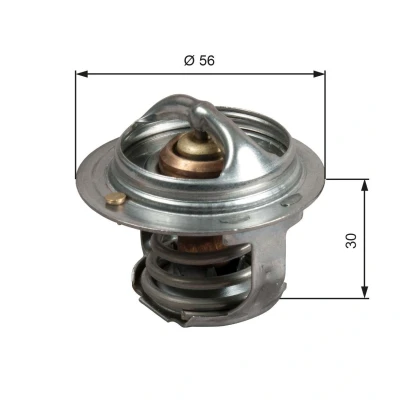 Billede af GATES TH50482G1 Termostat 82 med pakninger uden hus SUBARU: Legacy 4 Limousine, Forester III, Impreza II Sedan