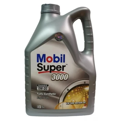 Billede af Mobil Super 3000 Formula V 0W 20 5l Motorolie 155852 AUDI: A1 Sportback, Q3, TOYOTA: Aygo, SEAT: Leon IV Sportstourer