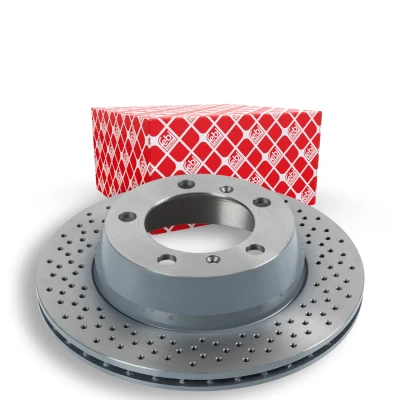 Billede af FEBI BILSTEIN 44023 Bremseskiver bagaksel 299 20 5 130 perforeret/indv. ventileret coatet PORSCHE: Cayman, Boxster