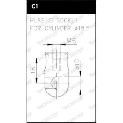 Billede af MONROE ML6365 Gasfjeder Motorhjelm 340 VOLKSWAGEN: Passat B8 Variant